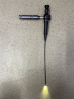 Objectif de caméra 4.0mm Endoscope d'inspection vidéo à fibre optique Câble de test 1.0M Articulation bidirectionnelle Écran IPS 4.3 "IP67 LED Zoom 6X