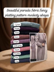 Elegante modesto bordado a mano de las mujeres parada Abayas Formal tradicional Dubai vestidos de tela transpirable - Product Image 3