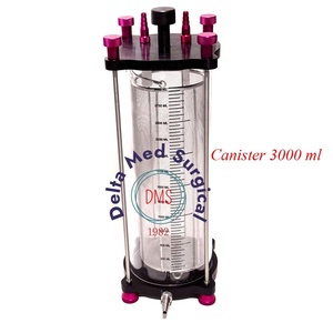 Recipiente reutilizable de recolección de grasa de 3000 ml con tarro de contenedor de filtro de acero de Delta Med Surgical - Product Image 3