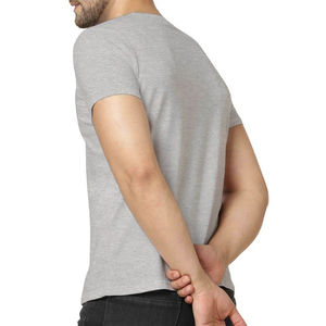 Camisetas de hombre de poliéster hechas a medida Camisetas de hombre de cuello redondo transpirables con logotipo de impresión personalizada de poliéster de algodón Premium de alta calidad - Product Image 2