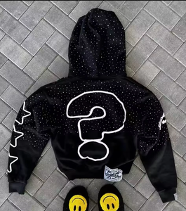 เสื้อมีฮู้ดผ้าฟรนซ์มีซิปรูดรูดซิปมีฮู้ดสำหรับผู้ชายผ้าฝ้ายเทอร์รี่พิมพ์ลายกราฟิก2025 - Product Image 2