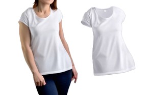 Camiseta de manga corta de compresión acanalada blanca de algodón 100% para mujer, diseño informal de Fitness, logotipo personalizado impreso, ropa de calle lisa - Product Image 3