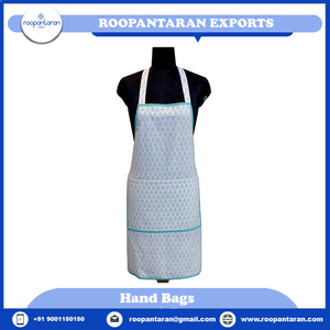 Linen <b>Apron</b> Wholesale Indian Block-Printed 100% Breathable 20 Sheeting Cotton 83 Cms Kitchen <b>Apron</b> at Wholesale Price - Product Image 2