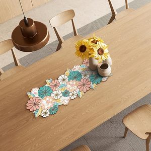 พรมปูรองจานผ้าปูรองจานผ้าปูรองจานผ้าปูรองจานแฟนซีตกแต่งงานคริสต์มาสทำมือสำหรับงานแต่งงาน - Product Image 5