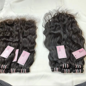 Indio 22 "textura rizada Natural 100% solo donante crudo sin procesar Remy máquina de cabello humano extensiones de trama doble 3 paquetes - Product Image 1