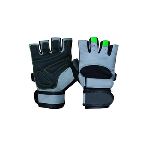 Gants d'haltérophilie rembourrés respirants de qualité supérieure poignées de paume sangles de poignet réglables pour une utilisation d'entraînement de musculation - Product Image 1