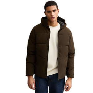 ROYALITE INDUSTRY Men's Regular fit <b>Waterproof</b> Breathable Eco-Friendly Windproof <b>Winter</b> Puffer <b>Jacket</b> hooded Collar Zipper - Product Image 1