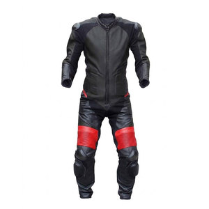 Traje de Motocicleta de Cuero Premium para Hombre, Equipo de Conducción Resistente, Ajuste Suave, Ideal para Carreras, Turismo y Aventuras al Aire Libre - Product Image 1