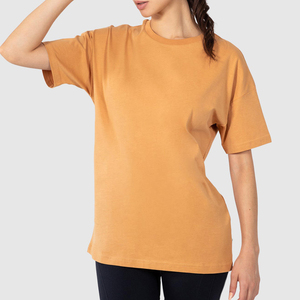 เสื้อยืดไม่มีลายสำหรับผู้หญิงเสื้อยืดไม่มีลายพิมพ์โลโก้ตามสั่งผ้าฝ้าย100% 180gsm - Product Image 1