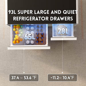 Mesa <span class=keywords><strong>de</strong></span> Centro Inteligente Kainice con Refrigerador, Pantalla Táctil, Mini Carga Inalámbrica, Puerto USB, Muebles <span class=keywords><strong>para</strong></span> <span class=keywords><strong>Sala</strong></span> <span class=keywords><strong>de</strong></span> Estar, Hogar y Hotel - Product Image 2