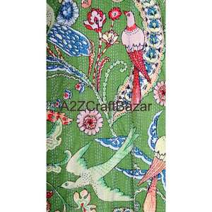 Kimono de Lujo Kantha de Algodón 100% de Primera Calidad, Bata de Manga Larga, Vestido Envolvente para Baño para Mujer, de la India - Product Image 4