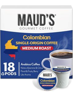 Cápsulas de Café Colombiano Maud's, 18 unidades, Origen Único, Café de Tueste Medio en Cápsulas Individuales – Café 100% Arábica - Product Image 6