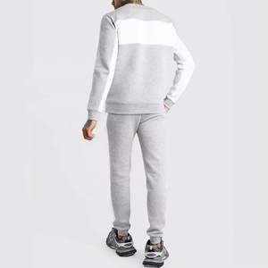 2024 último diseño personalizado Logo cuello redondo hombres chándales y venta al por mayor chándales de secado rápido Skin Fit Jogging trajes - Product Image 6