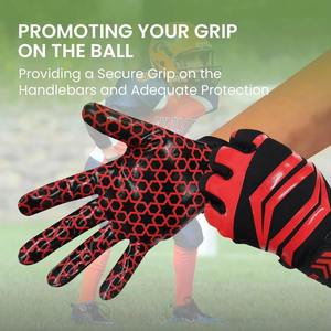 Gants de football américain pour adultes, super adhérents, pour receveur, unisexe, antidérapants, performance, entraînement, jeux, respirants, doigts complets - Product Image 5
