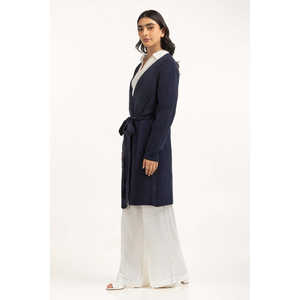 Suéter de lana merino ajustado para mujer Salt, estilo casual básico, logo frontal tejido, estampado de cerezas, más fino para invierno WM-SWT-WS24-124 B - Product Image 1