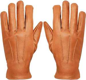 Nouveau design de mode Gants à écran tactile Gants chauds en cuir véritable pour l'extérieur Gants de conduite à la mode simples - Product Image 4