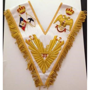 Collar de la Orden de la Raya Escocesa de Grado 33, Collares Masónicos, Mejores Ofertas, Collares Masónicos Personalizados - Product Image 2