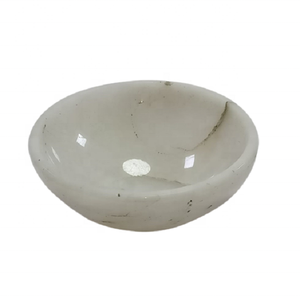 ชามคริสตัลหินหยกสีขาวทำจากหินธรรมชาติชามคริสตัลรักษาแบบเรกิสำหรับตกแต่งขายส่ง - Product Image 6