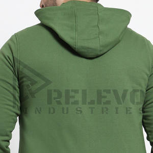 เสื้อฮู้ดซิปผู้ชายคุณภาพสูง รุ่นใหม่ล่าสุด ผ้าฝ้าย 100% ย้อมสีพื้น ราคาขายส่ง MOQ ต่ำ สำหรับฤดูหนาว ผลิตในปากีสถาน - Product Image 6