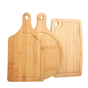 TQC Pizza Server Handle Oak Wood Laser OEM <b>Tools</b> Wrap Logo Time Packing Board Color Tray Disposable <b>Engraving</b> Model 7117 - Product Image 3