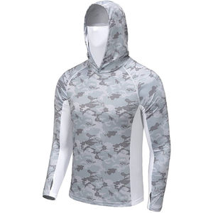 Camisas de pesca con capucha de secado rápido de la mejor oferta, camisas de rendimiento de manga larga transpirables UPF 50 +, camisas de pesca con capucha - Product Image 3