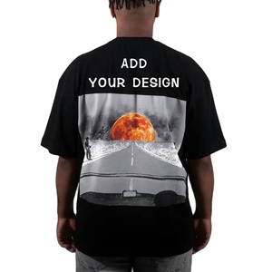 Camiseta extragrande personalizable de algodón 100% para hombre, peso pesado con logotipo personalizado DTG impreso, directo del fabricante - Product Image 2
