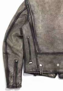 New Arrival Unisex PU Leather Motorcycle Jacket OEM Wholesale Oversized Autumn Breathable Waterproof Front Logo - Product Image 6
