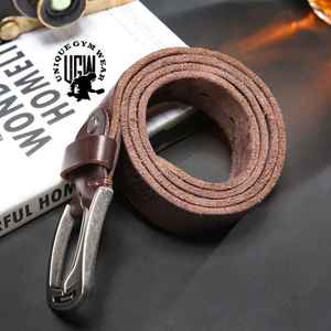 UNIQUE GYM WEAR Cinturones de Cuero Genuino con Hebilla de Acero Ecológicos y Transpirables Totalmente Personalizables con Logotipo y Dimensiones a Medida - Product Image 6