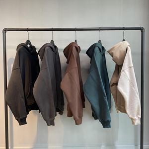 Sweat à capuche de haute qualité avec impression puff, logo personnalisé, 500 g, 100 % coton, molleton lourd, blanc, surdimensionné, grande taille, sweat à capuche pour hommes - Product Image 5