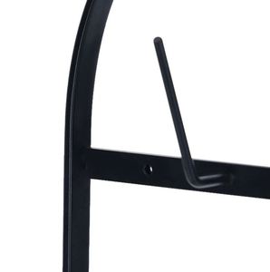 Natural black metal wood coffee mug holder stand for home kitchenware hotel tabletop kitchen counter made in india wholesale - Product Image 3