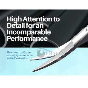 Tijeras conjuntivales de punta fina, instrumento quirúrgico oftálmico, tijeras conjuntivales reutilizables - Product Image 2