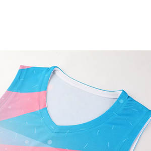 Nuevo diseño, mejor precio, baloncesto de alta calidad, cómodos conjuntos de uniformes de baloncesto de media manga, uniformes de baloncesto de tela genuina - Product Image 1