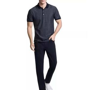 Chemises d'affaires pour hommes très vendues, tendance, logo personnalisé, couleur unie, respirantes, anti-froissement, séchage rapide, 100% coton tricoté - Product Image 3