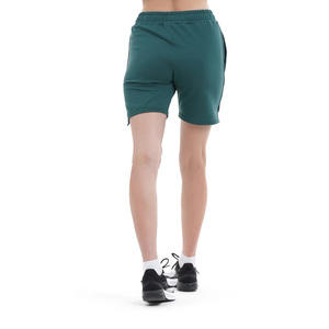 100% coton polaire Shorts pour femmes qualité supérieure cordon taille sport entraînement Jogging femmes Shorts couleur unie - Product Image 2