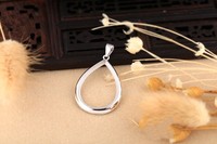 Massives 925er Sterlingsilber 12x10mm Bezel Blank Pear Cup Fassung Umweltfreundlich 18K Vergoldet Hochwertige Blei- und Nickelfreie Komponente