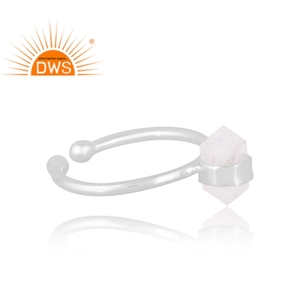 Nueva Venta de anillo de piedras preciosas de Luna arcoíris Natural de plata esterlina, joyería de diseño personalizado para mujer, regalo para ella - Product Image 4