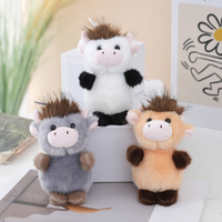 Porte-clés Peluche Vache des Highlands, Peluches Douces, Jouet en Peluche Vache des Highlands, Peluches pour Machine à Pinces pour Enfants, Porte-clés Vache des Highlands, Peluche
