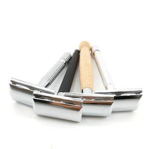 Venta al por mayor de cuchillas de afeitar ecológicas de doble filo para hombres cuchillas de afeitar faciales de acero inoxidable y latón uso corporal de seguridad - Product Image 2