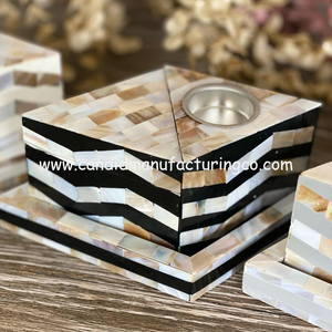 High Quality <b>Mother</b> of Pearl Bakhoor Set With Mopinlay Work Tray Box and Incense Burner Set for Ramadan Gifts Home Decor India - Product Image 5