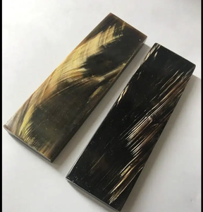 แผ่นเขาควายขัดเงาแผ่นธรรมชาติที่ยังไม่เสร็จและไม่ตัดจากอินเดีย - Product Image 1