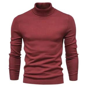 Pull à col roulé pour homme en laine 100% de haute qualité, doux, respirant, tricot personnalisé, pull à col roulé pour la saison d'automne, pull en coton - Product Image 2