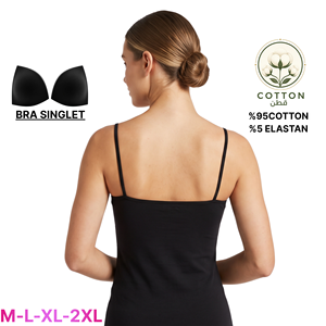 Camisola sin costuras para mujer, con tirantes finos, tipo bralette, de algodón tejido, con almohadillas en el pecho, color liso. - Product Image 3