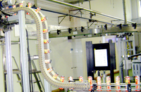 Convoyeurs de cale de serrage de garde d'inclinaison de levage vertical en aluminium Bifa pour applications hygiéniques