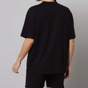 Ensemble de shorts d'entraînement d'été personnalisés pour femmes 2026 – T-shirt décontracté en coton et sweat à capuche court pour la gym - Product Image 4