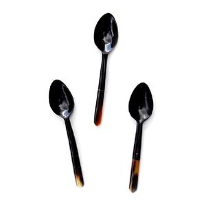 Cuchara de mesa de cuerno de búfalo, cubiertos de lujo para decoración rústica, utensilios de cocina, vajilla, juego de cucharas de cuerno - Product Image 1