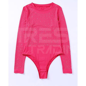 Nuevo 2025 Las últimas camisas de diamantes de imitación Camisetas de mujer de alta calidad Jersey de manga corta en precio al por mayor - Product Image 2