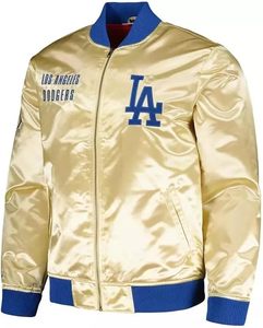 Chaqueta universitaria de béisbol - Chaqueta universitaria unisex azul y blanca de Los Ángeles - Product Image 5
