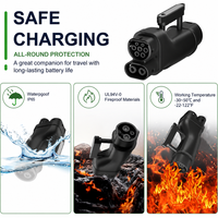 Adaptateur de charge EV DC 250A 1000V GBT vers CCS2, IP54, contacts argentés, vente en gros, direct usine pour l'alimentation des flottes