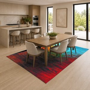 RUGS DEPOT LXDP-0322 Wholesale Green Sage Modern Abstract Digital Printed Machine Washable Chenille Area Rug Non <b>Slip</b> - Product Image 4