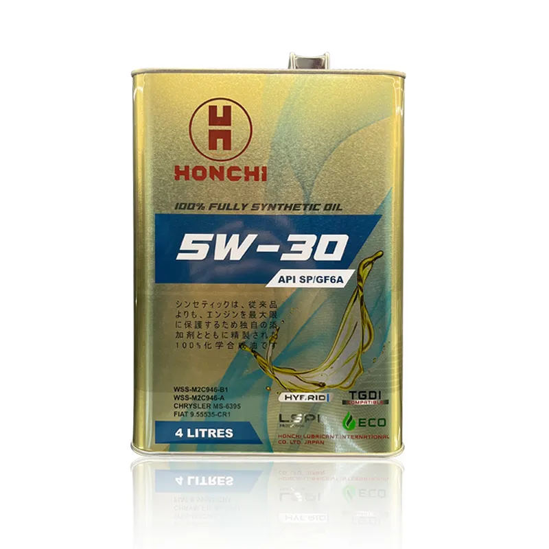 HONCHI 5W30 Fully Synthetic API SP/GF-6A Engine Oil Metal Can Offering Better Engine Protection And Improved Fuel Efficiency